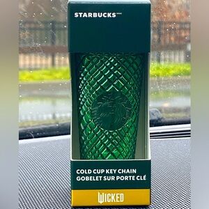 RARE WICKED STARBUCKS KEYCHAIN BRAND NEW COLD CUP ADORABLE EMERALD CITY